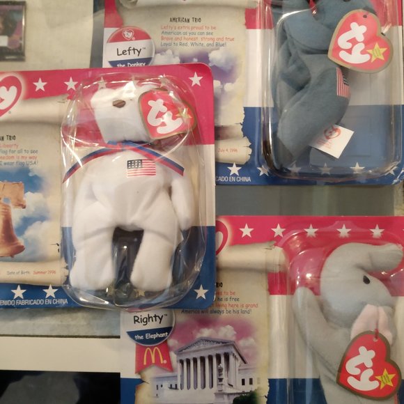 The country of Origin Beanie Babie set as well as the American Trio set. Unopene - Picture 1 of 2